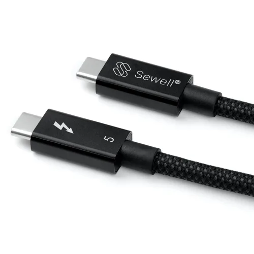 Vista 4 de Sewell Cable Thunderbolt 5, 3.3 pies, certificado Intel, 80Gbps/120Gbps