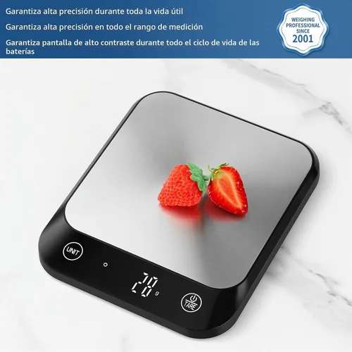 Vista 2 de Vitafit Báscula digital de cocina de alimentos de 22 libras, alta precisión garantizada por la fábrica profesional de pesaje desde 2001, pérdida
