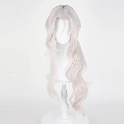 Vista 36 de Peluca para cosplay, disfraz de anime, pelo largo, cabello ondulado negro con flequillo y para mujer, fiesta familiar de Halloween Isolda
