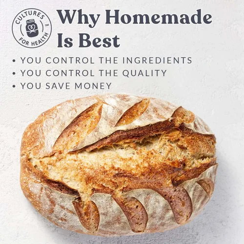 Vista 6 de Cultures for Health Kit de pan de masa madre artesanal Kit de iniciación de masa madre ideal para principiantes Haz pan de masa madre DIY