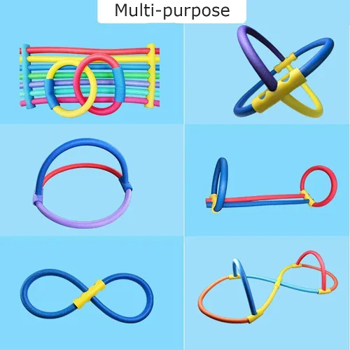 Vista 4 de Tubo de espuma flotante para piscina, fideos de espuma súper gruesos para piscina, palo de espuma de piscina de colores brillantes, accesorios