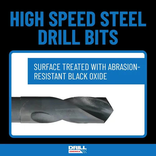 Vista 5 de Drill America POU juego de llave de tubería de acero de carbono NPT y broca para taladro HSS (1/8 pulgadas NPT - 1 pulgadas NPT), 1
