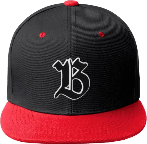 Vista 844 de Daxton Gorra clásica con visera de billete plano con letras del alfabeto inglés antiguo de la A a la Z