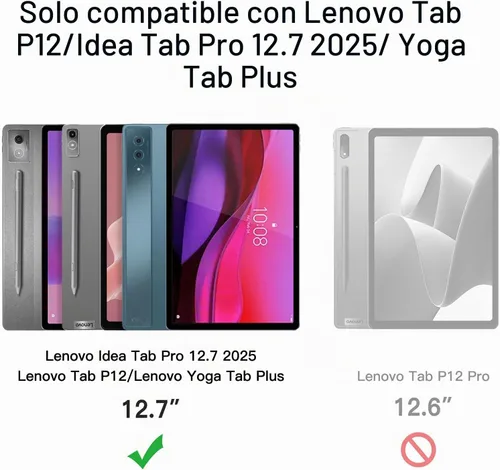 Vista 2 de JETech Protector de pantalla para Lenovo Idea Tab Pro/Yoga Tab Plus/P12