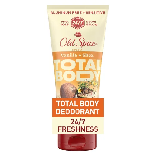 Vista 14 de Old Spice Crema desodorante para todo el cuerpo para hombres, sin aluminio, cereza negra + aroma a borbón, protección contra olores 24/7, frescura