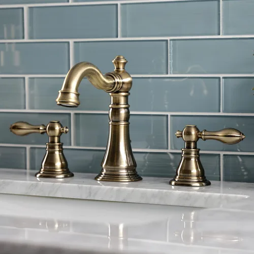 Vista 5 de Kingston Brass FSC19733ACL - Llave de baño amplia American Classic, latón antiguo