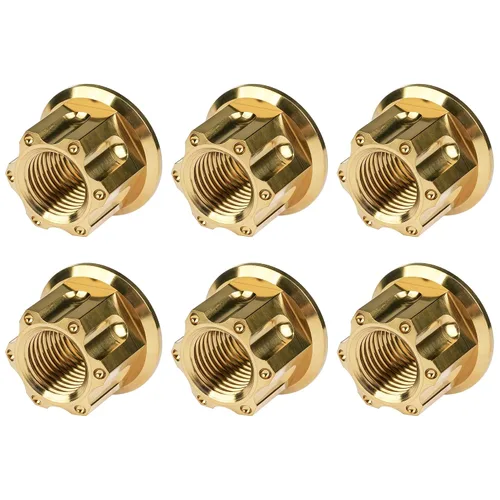 Vista 63 de Tuerca de perno de brida de titanio M6 M8 M10 M12 M14 M16 para bicicleta, motocicleta, eje trasero de automóvil, accesorios de modificación