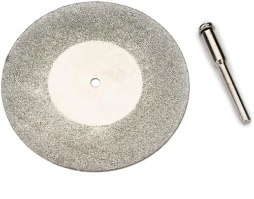 Vista 2 de Disco de corte de metal de muela abrasiva de diamante de 2.362 in para mini accesorios de herramientas rotativas con eje de eje de 1 pieza, como se