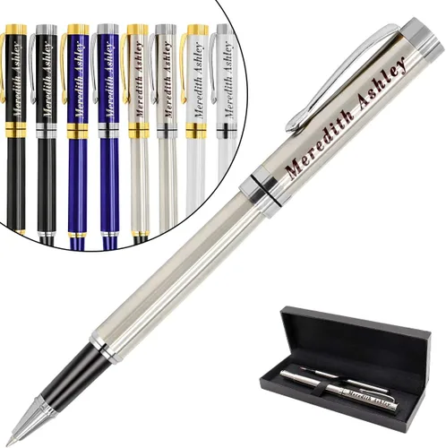 Vista 16 de Aolun Bolígrafos personalizados, bolígrafo grabado personalizado, perfecto para cumpleaños, negocios, fiestas con nombre, eslogan o logotipo, tinta