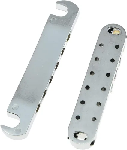 Vista 5 de KAISH LP Tune-o-matic - Juego de barra de freno para Les Paul Cromo