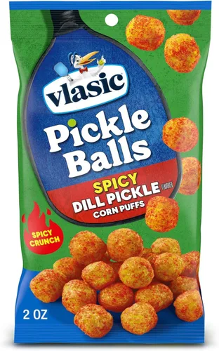 Vista 9 de Vlasic - Bolas de maíz inflado con sabor a pepinillo escabechado en eneldo, relleno de bota de Navidad, 2 onzas, (paquete de 12 unidades)