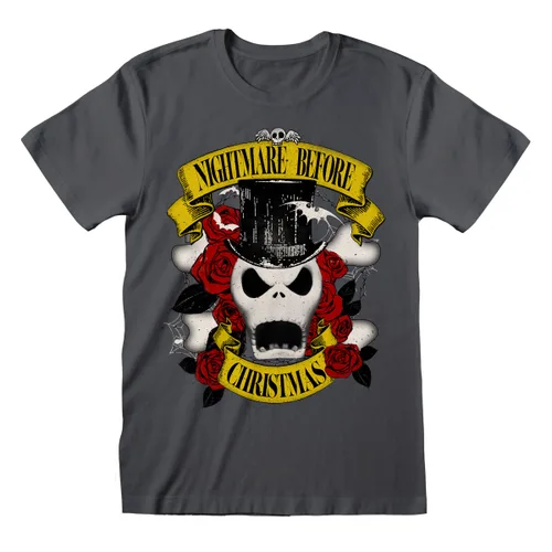 Vista 2 de Camiseta de Manga Corta The Nightmare Before Christmas Top Hat Jack Grafito Unisex