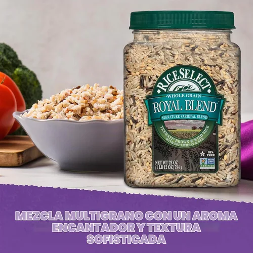 Vista 3 de RiceSelect Texmati Brown & Wild Rice Royal Blend, 28 onzas (paquete de 1)