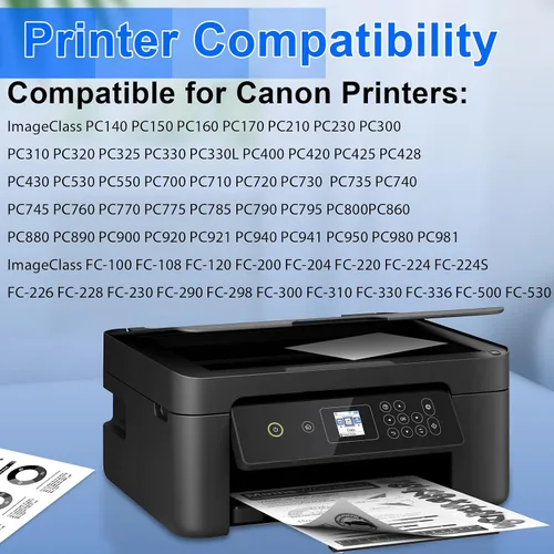 Vista 2 de NineLeaf Cartucho de tóner compatible para Canon E40 E30 E20 E16 1491A002AA PC400 PC420 PC940 PC941 PC950 PC980 PC981 ImageClass FC-100 FC-120