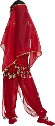 Vista 2 de Astage - Disfraz de princesa niña india para cosplay y bailes de bollywood