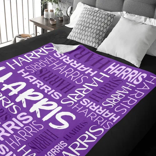Vista 2 de Mantas personalizadas para niños y adultos, mantas personalizadas con nombre para niñas y niños, manta personalizada para cumpleaños o Navidad