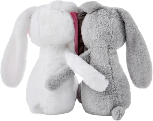 Vista 5 de Let's Make Memories Conejitos de peluche personalizados para abrazar, día de San Valentín, para parejas, para él, para ella, Amor, Te Amo, conejito