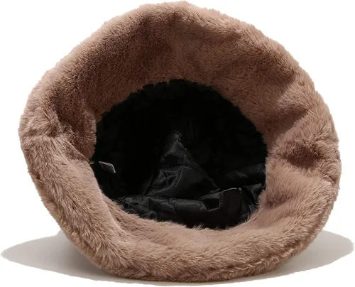 Vista 6 de Umeepar - Sombrero de copa baja de pelo sintético de invierno, unisex