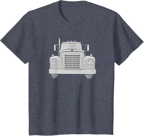 Vista 82 de Camiseta clásica de camión pesado International Harvester IH Loadstar, Negro, S
