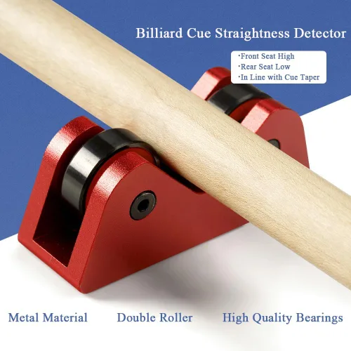 Vista 6 de Billiard Cue Straightness Checker, Pool Cue Lathe Equipment, Pool Billiards Cue Roller Straightening Tester Checker Roller Inspect Tool