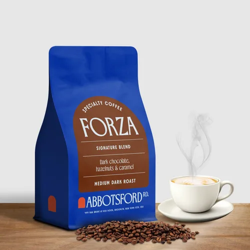 Vista 22 de Café Crema en grano entero, café especial, granos de café de tostado medio, mezcla exclusiva con sabores de caramelo, caramelo dulce y avellana