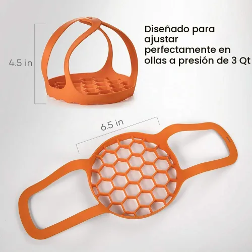 Vista 6 de SiCheer Eslinga de silicona para olla a presión para cocinas de 3 cuartos
