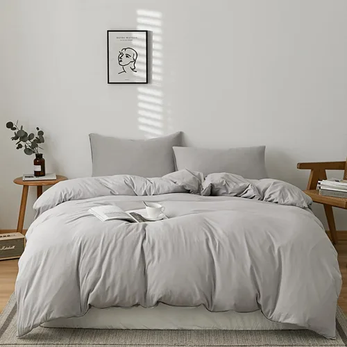 Vista 26 de CLOTHKNOW juego de edredón blanco de tamaño queen con volantes, ropa de cama de estilo granja, juegos de edredón shabby chic para todas las Volantes
