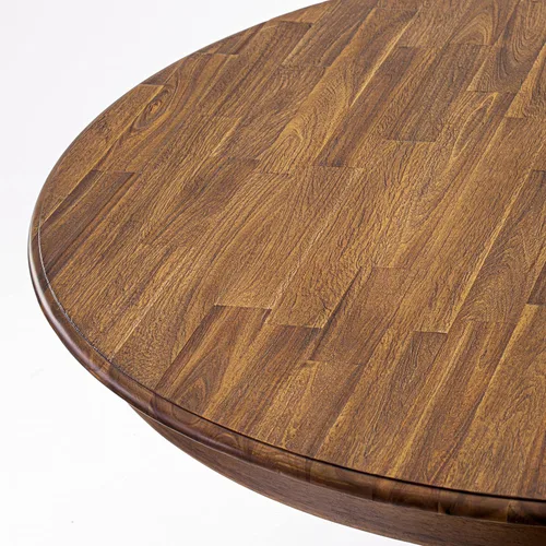 Vista 5 de East West Furniture F2MZ5-N04 - Juego de muebles de comedor de 5 piezas, incluye una mesa de comedor redonda con pedestal y 4 sillas tapizadas