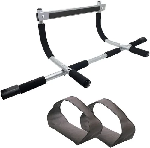 Vista 2 de Barra de dominadas para puerta de gimnasio y casa, diseño amistoso, multifuncional
