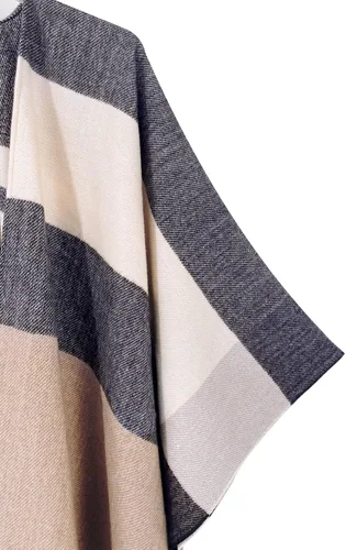 Vista 69 de Moss Rose Chal de viaje para mujer, capa tipo poncho de frente abierto para otoño e invierno