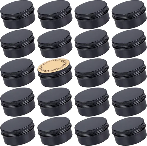 Vista 16 de Latas de aluminio con tapa de rosca champán de 3 oz (3.0 fl oz) con etiquetas, paquete de 24