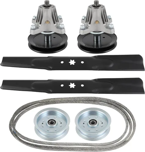 Vista 21 de SCITOO Kit de reconstrucción de cubierta, 42 piezas de cubierta de cortacésped compatible con Poulan Pro PP19A42 PB185A42 PB195H42LT PB20H42YT, 1