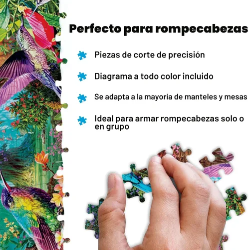 Vista 4 de Buffalo Games - Hummingbird Garden - Steve Read - Rompecabezas de 500 piezas para adultos - Rompecabezas de naturaleza vibrante perfecto para noches
