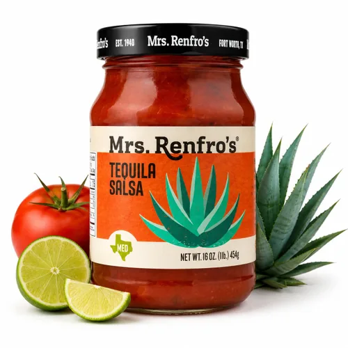 Vista 6 de Mrs. Renfro's Chipotle Corn Salsa, 16 oz Jars (Pack of 4) – Gluten Free Smoky Chipotle Salsa with Sweet Corn & Tomatoes – Texas-Style Salsa for