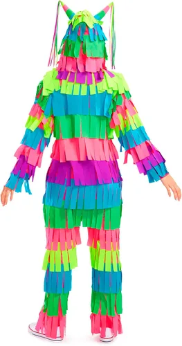 Vista 4 de Tipsy Elves Disfraz de piñata para mujer de Halloween para adultos Piñata multicolor