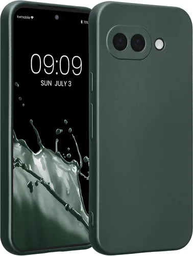 Vista 271 de kwmobile Funda compatible con Google Pixel 9 - Funda protectora delgada de TPU para teléfono - Acabado mate suave - Piedra antigua