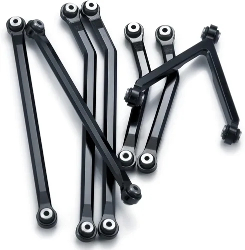 Vista 4 de Maleonn RC High Clearance Links LWB 5.256 in Aleación de aluminio Chasis Suspensión Enlace para 1/24 RC Crawler Car Axial SCX24 Actualizaciones Negro
