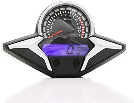Vista 2 de Motocicleta LCD Digital Velocímetro Odómetro Tacómetro Calibre KMH Para Honda CBR250R CBR 250 Custom Negro