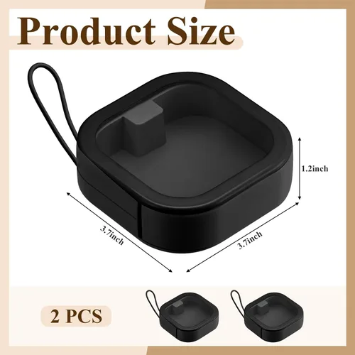 Vista 2 de Kathfly Paquete de 2 organizadores de cintas para el cabello, soporte portátil para bandas para el cabello, organizador portátil para accesorios