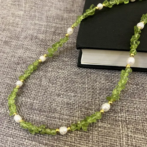 Vista 6 de BWY 99 Collar para mujer, collar de hebra con conexión ajustable, gargantilla para mujer, elegante joyería chapada para cualquier ocasión, idea