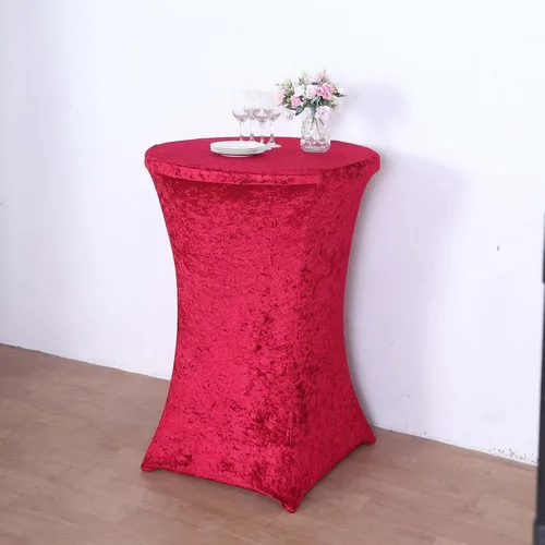 Vista 11 de Efavormart - Funda para mesa de cóctel, color beige