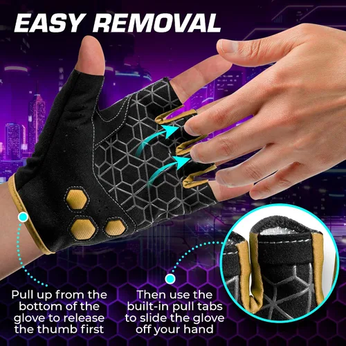 Vista 6 de CTEN Series Guantes de juego Gran comodidad y agarre, guantes de juego perfectos para manos sudorosas, guantes de jugador ideales para PC, guantes
