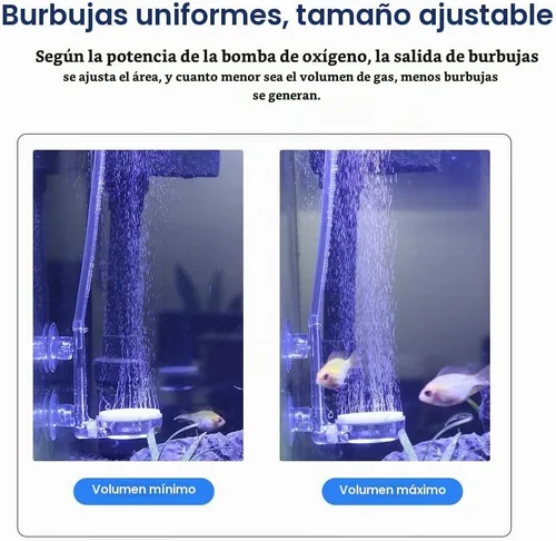 Vista 8 de Upettools Kit de Piedra de Aire para Acuario de 1.4 Pulgadas Piedra de Burbujas Nano para Tanque de Peces con Válvula de Control Difusor de Oxígeno
