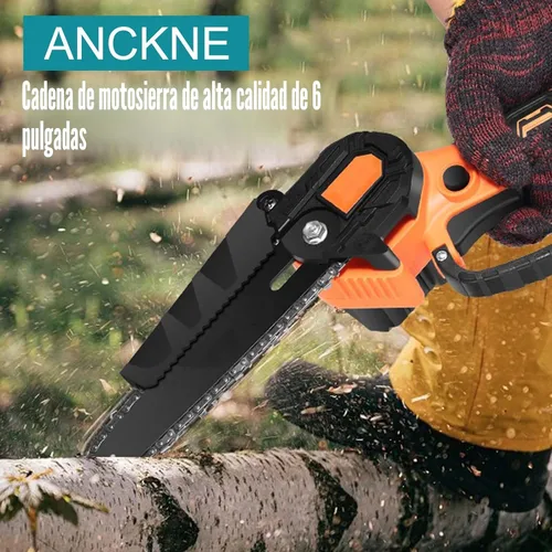 Vista 5 de Cadena de motosierra de 6 pulgadas, 5 piezas de cadenas de repuesto para mini motosierras eléctricas portátiles inalámbricas de casi 6 pulgadas