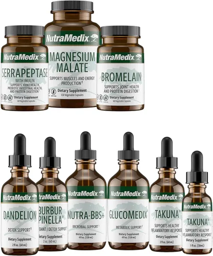 Vista 8 de NutraMedix Suplementos herbales para desintoxicación, limpieza y apoyo energético de cuerpo completo - Programa de apoyo Cowden+, mes 1 - Malato