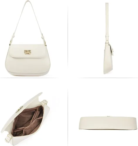 Vista 3 de CLUCI Monederos para mujer, bolso de hombro pequeño, lindo embrague de diseñador, bolsos de cuero cruzados, bolso Hobo, Hobo