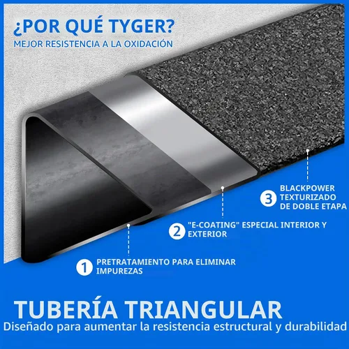 Vista 5 de Tyger Auto LanderX - Estribo compatible con Ford Bronco 2021-2026 de 4 puertas (no compatible con Bronco Sport) TG-LX3F82418 Barras Nerf de riel