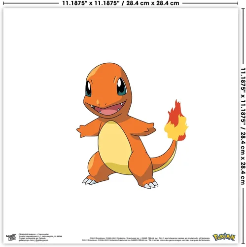 Vista 4 de Gallery Pops Pokémon - Charmander Evolutions - Paquete de arte de pared (paquete de 3) arte de pared Gallery Pops, versión enmarcada en negro