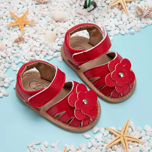 Vista 6 de KIDSUN Baby Girls Boys Sandals Infant Summer Beach Shoes Anti Slip Rubber Sole Outdoor First Walking Crib Shoes