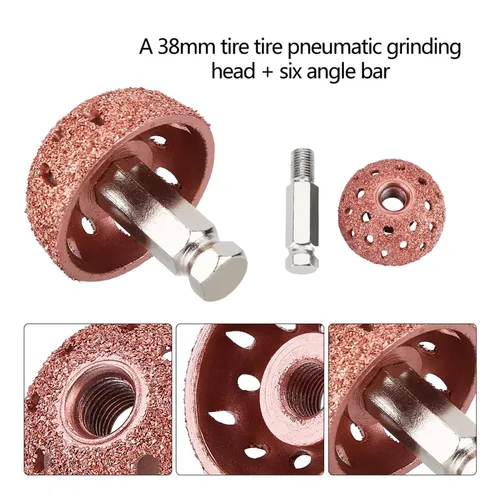 Vista 4 de Amortiguador de neumáticos, 1.5 pulgadas, kit de pulido de neumáticos BTire de 3/8"-24 rosca con varilla de enlace